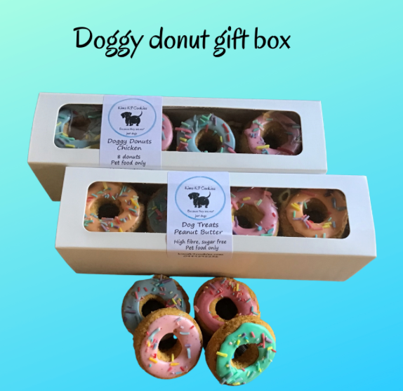 Kims K9 Cookies – Donut Gift Box (8 Donuts)