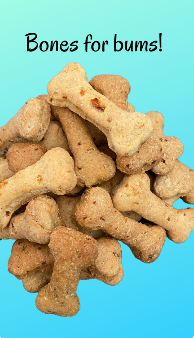 Kims K9 Cookies – Bones for Bums 200g